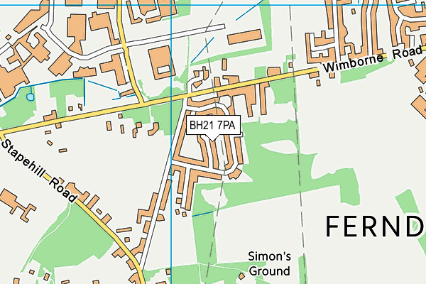 BH21 7PA map - OS VectorMap District (Ordnance Survey) BH21 7PA map - OS VectorMap District (Ordnance Survey)