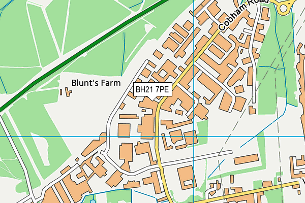 BH21 7PE map - OS VectorMap District (Ordnance Survey) BH21 7PE map - OS VectorMap District (Ordnance Survey)