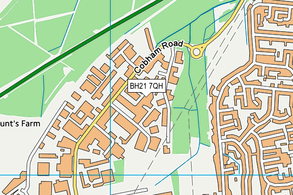BH21 7QH map - OS VectorMap District (Ordnance Survey) BH21 7QH map - OS VectorMap District (Ordnance Survey)