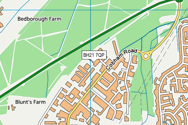 BH21 7QP map - OS VectorMap District (Ordnance Survey) BH21 7QP map - OS VectorMap District (Ordnance Survey)