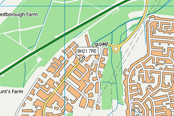 BH21 7RE map - OS VectorMap District (Ordnance Survey) BH21 7RE map - OS VectorMap District (Ordnance Survey)