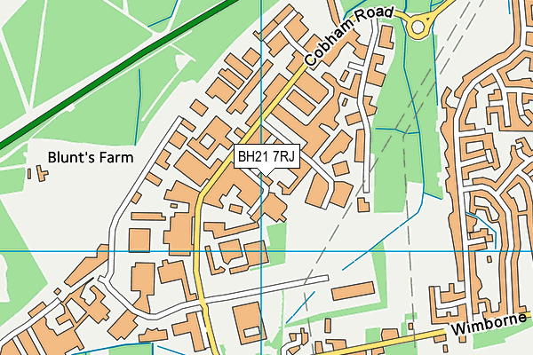 BH21 7RJ map - OS VectorMap District (Ordnance Survey) BH21 7RJ map - OS VectorMap District (Ordnance Survey)