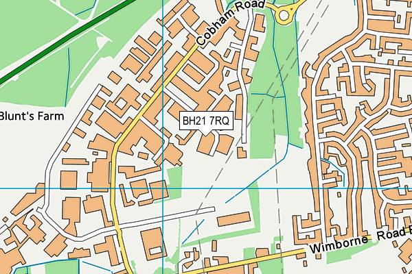 BH21 7RQ map - OS VectorMap District (Ordnance Survey) BH21 7RQ map - OS VectorMap District (Ordnance Survey)