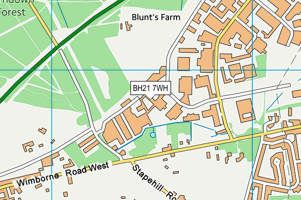BH21 7WH map - OS VectorMap District (Ordnance Survey) BH21 7WH map - OS VectorMap District (Ordnance Survey)