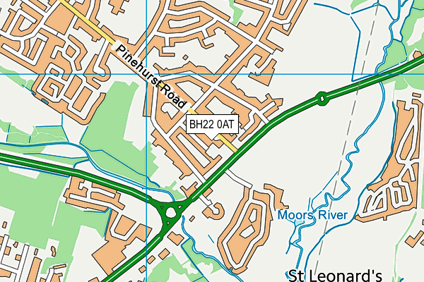 BH22 0AT map - OS VectorMap District (Ordnance Survey) BH22 0AT map - OS VectorMap District (Ordnance Survey)