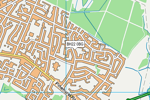 BH22 0BG map - OS VectorMap District (Ordnance Survey) BH22 0BG map - OS VectorMap District (Ordnance Survey)