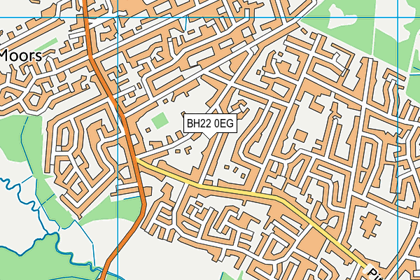 BH22 0EG map - OS VectorMap District (Ordnance Survey) BH22 0EG map - OS VectorMap District (Ordnance Survey)