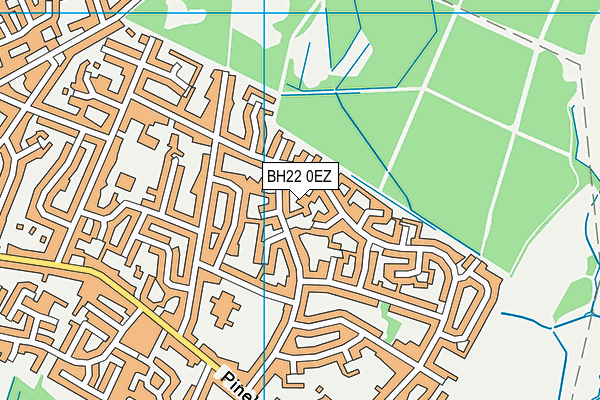 BH22 0EZ map - OS VectorMap District (Ordnance Survey) BH22 0EZ map - OS VectorMap District (Ordnance Survey)