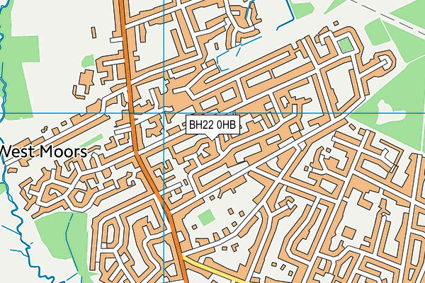 BH22 0HB map - OS VectorMap District (Ordnance Survey) BH22 0HB map - OS VectorMap District (Ordnance Survey)