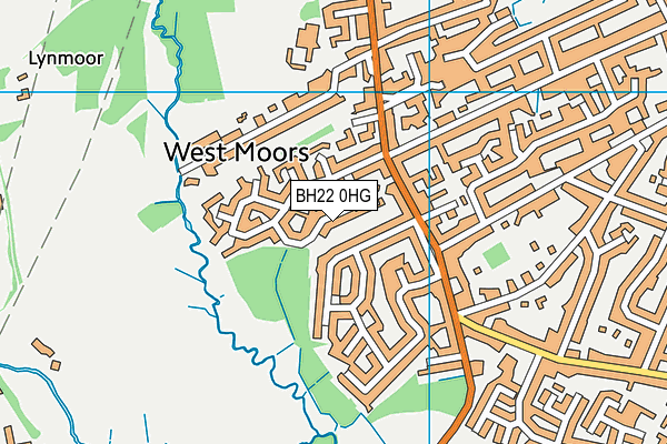 BH22 0HG map - OS VectorMap District (Ordnance Survey) BH22 0HG map - OS VectorMap District (Ordnance Survey)