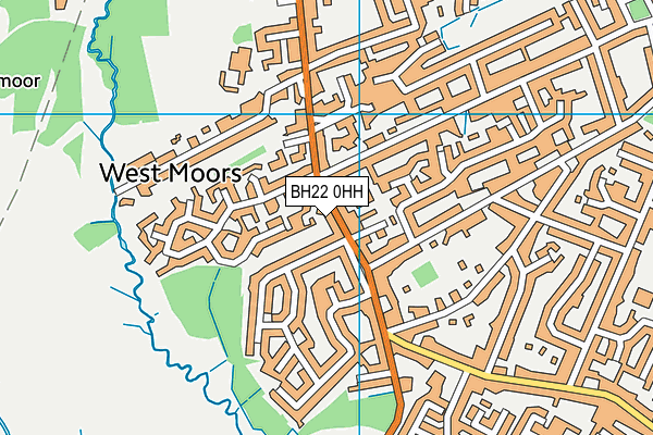 BH22 0HH map - OS VectorMap District (Ordnance Survey) BH22 0HH map - OS VectorMap District (Ordnance Survey)