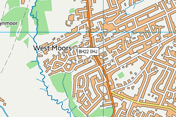 BH22 0HJ map - OS VectorMap District (Ordnance Survey) BH22 0HJ map - OS VectorMap District (Ordnance Survey)