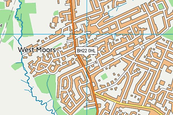 BH22 0HL map - OS VectorMap District (Ordnance Survey) BH22 0HL map - OS VectorMap District (Ordnance Survey)
