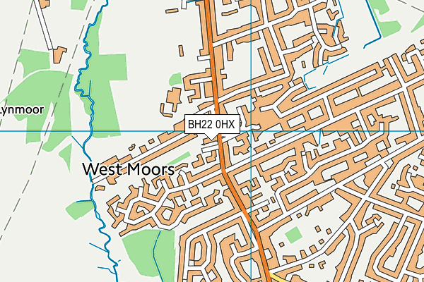 BH22 0HX map - OS VectorMap District (Ordnance Survey) BH22 0HX map - OS VectorMap District (Ordnance Survey)