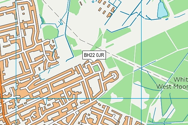 BH22 0JR map - OS VectorMap District (Ordnance Survey) BH22 0JR map - OS VectorMap District (Ordnance Survey)