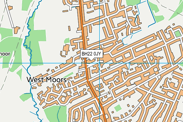 BH22 0JY map - OS VectorMap District (Ordnance Survey) BH22 0JY map - OS VectorMap District (Ordnance Survey)