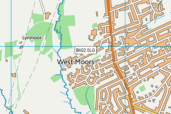 BH22 0LG map - OS VectorMap District (Ordnance Survey) BH22 0LG map - OS VectorMap District (Ordnance Survey)