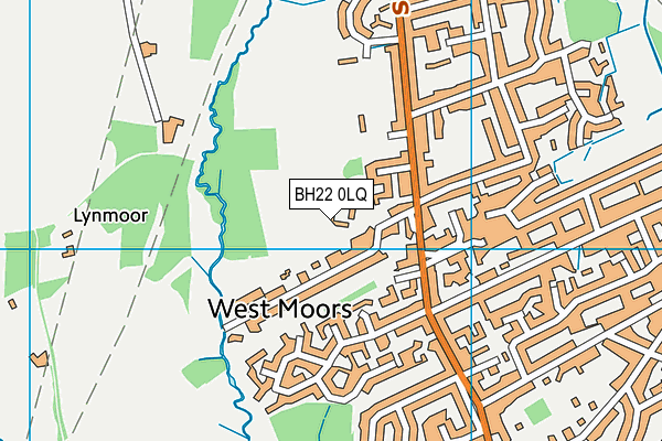 BH22 0LQ map - OS VectorMap District (Ordnance Survey) BH22 0LQ map - OS VectorMap District (Ordnance Survey)