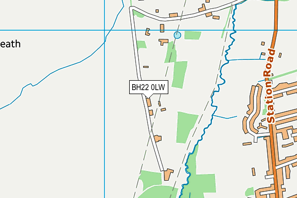 BH22 0LW map - OS VectorMap District (Ordnance Survey) BH22 0LW map - OS VectorMap District (Ordnance Survey)