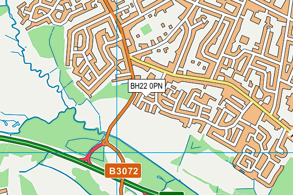 BH22 0PN map - OS VectorMap District (Ordnance Survey) BH22 0PN map - OS VectorMap District (Ordnance Survey)