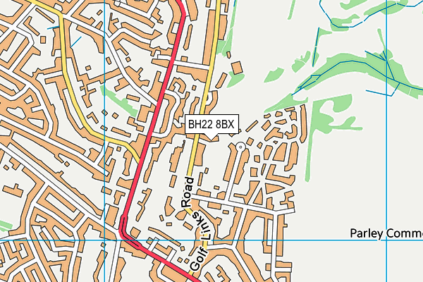 BH22 8BX map - OS VectorMap District (Ordnance Survey) BH22 8BX map - OS VectorMap District (Ordnance Survey)