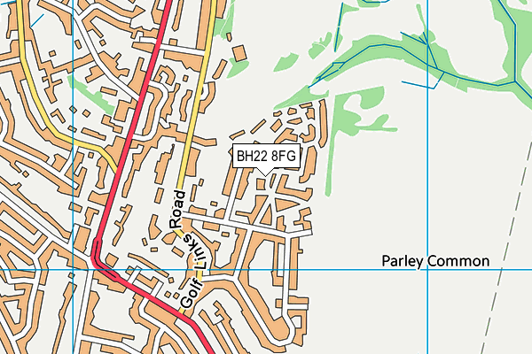 BH22 8FG map - OS VectorMap District (Ordnance Survey) BH22 8FG map - OS VectorMap District (Ordnance Survey)