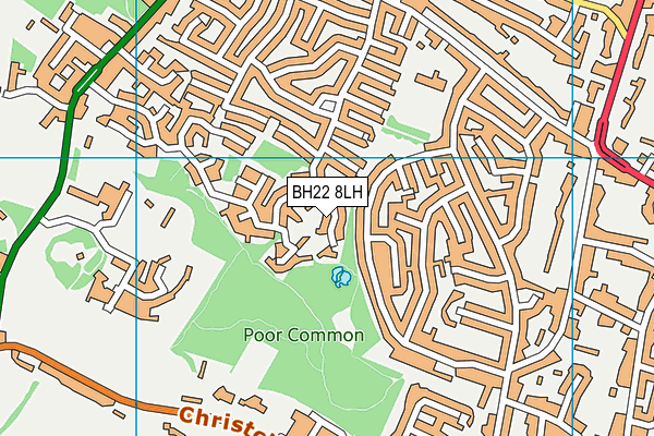 BH22 8LH map - OS VectorMap District (Ordnance Survey) BH22 8LH map - OS VectorMap District (Ordnance Survey)