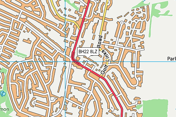BH22 8LZ map - OS VectorMap District (Ordnance Survey) BH22 8LZ map - OS VectorMap District (Ordnance Survey)