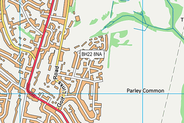 BH22 8NA map - OS VectorMap District (Ordnance Survey) BH22 8NA map - OS VectorMap District (Ordnance Survey)