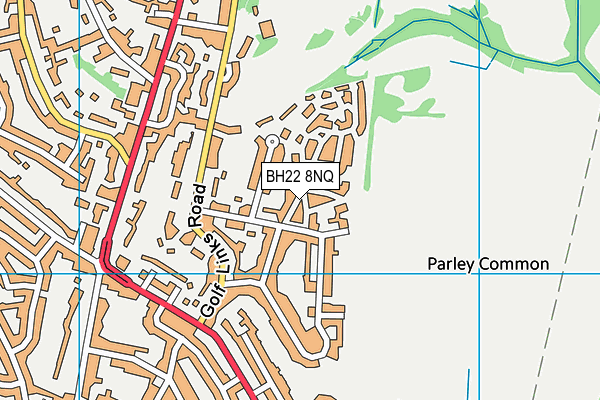 BH22 8NQ map - OS VectorMap District (Ordnance Survey) BH22 8NQ map - OS VectorMap District (Ordnance Survey)