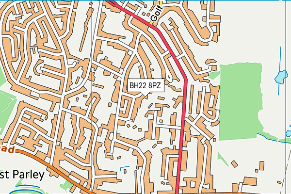 BH22 8PZ map - OS VectorMap District (Ordnance Survey) BH22 8PZ map - OS VectorMap District (Ordnance Survey)