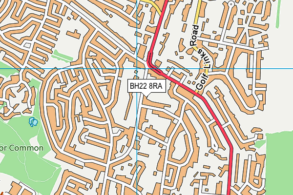 BH22 8RA map - OS VectorMap District (Ordnance Survey) BH22 8RA map - OS VectorMap District (Ordnance Survey)