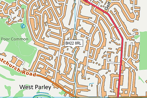 BH22 8RL map - OS VectorMap District (Ordnance Survey) BH22 8RL map - OS VectorMap District (Ordnance Survey)