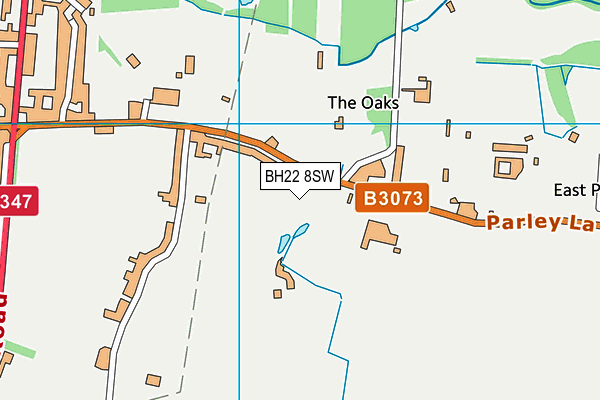 BH22 8SW map - OS VectorMap District (Ordnance Survey) BH22 8SW map - OS VectorMap District (Ordnance Survey)