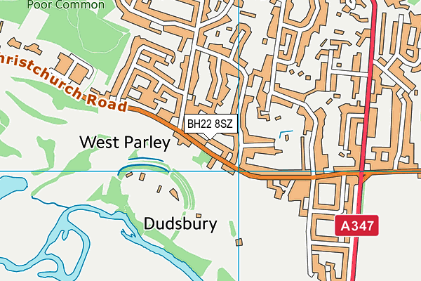 BH22 8SZ map - OS VectorMap District (Ordnance Survey) BH22 8SZ map - OS VectorMap District (Ordnance Survey)