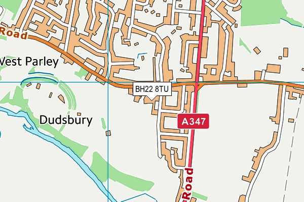 BH22 8TU map - OS VectorMap District (Ordnance Survey) BH22 8TU map - OS VectorMap District (Ordnance Survey)