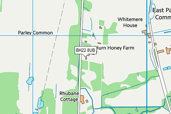 BH22 8UB map - OS VectorMap District (Ordnance Survey) BH22 8UB map - OS VectorMap District (Ordnance Survey)