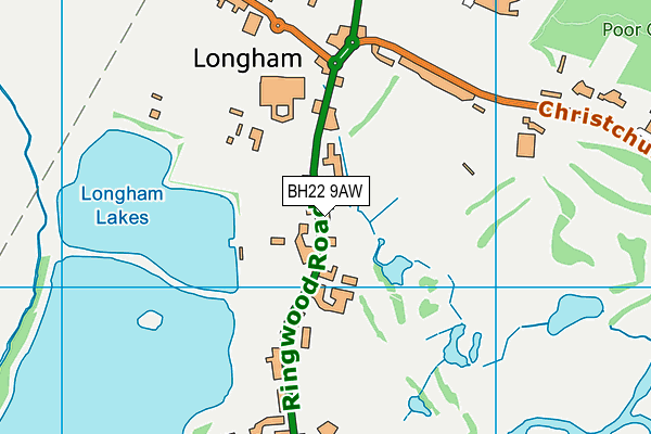 BH22 9AW map - OS VectorMap District (Ordnance Survey) BH22 9AW map - OS VectorMap District (Ordnance Survey)