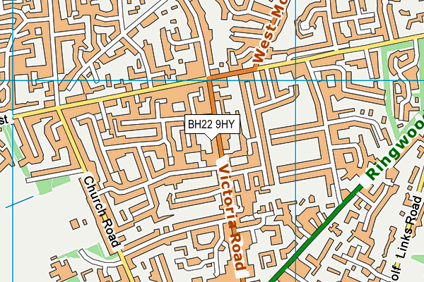 BH22 9HY map - OS VectorMap District (Ordnance Survey) BH22 9HY map - OS VectorMap District (Ordnance Survey)