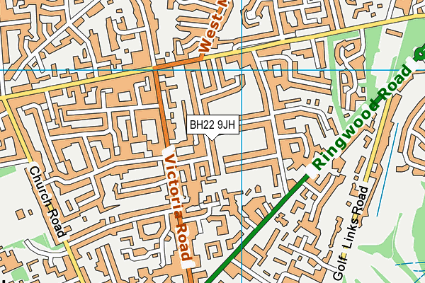 BH22 9JH map - OS VectorMap District (Ordnance Survey) BH22 9JH map - OS VectorMap District (Ordnance Survey)