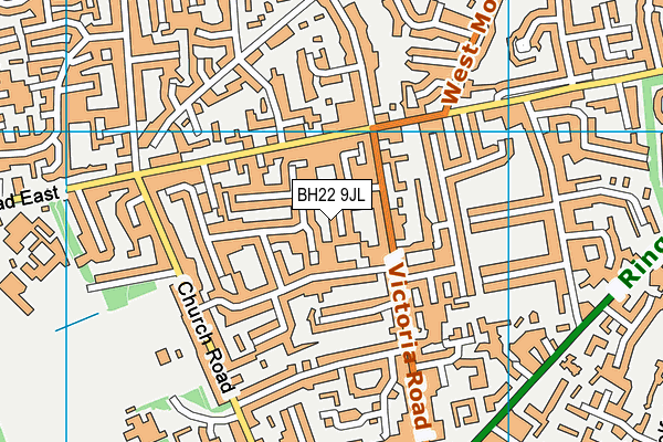 BH22 9JL map - OS VectorMap District (Ordnance Survey) BH22 9JL map - OS VectorMap District (Ordnance Survey)