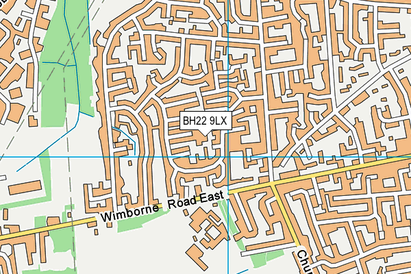 BH22 9LX map - OS VectorMap District (Ordnance Survey) BH22 9LX map - OS VectorMap District (Ordnance Survey)