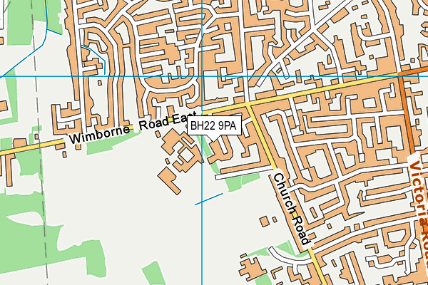 BH22 9PA map - OS VectorMap District (Ordnance Survey) BH22 9PA map - OS VectorMap District (Ordnance Survey)