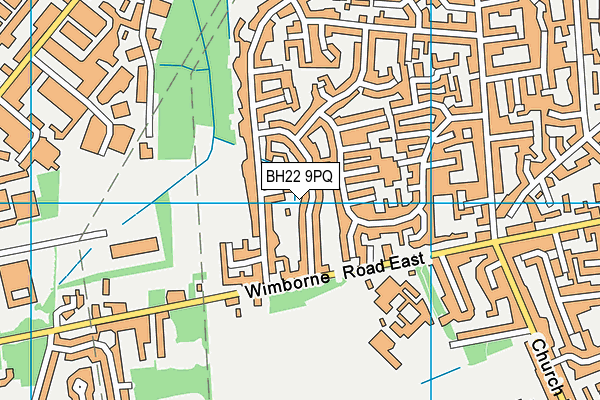 BH22 9PQ map - OS VectorMap District (Ordnance Survey) BH22 9PQ map - OS VectorMap District (Ordnance Survey)