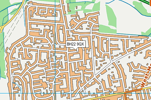 BH22 9QX map - OS VectorMap District (Ordnance Survey) BH22 9QX map - OS VectorMap District (Ordnance Survey)