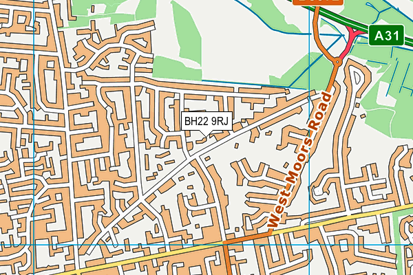 BH22 9RJ map - OS VectorMap District (Ordnance Survey) BH22 9RJ map - OS VectorMap District (Ordnance Survey)