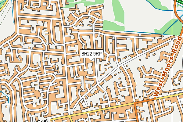 BH22 9RP map - OS VectorMap District (Ordnance Survey) BH22 9RP map - OS VectorMap District (Ordnance Survey)