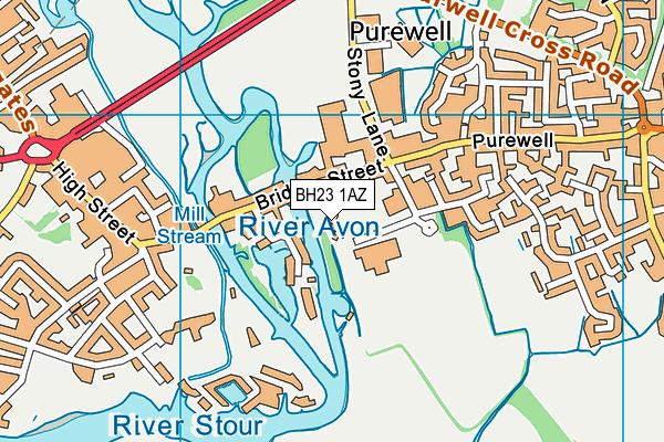 BH23 1AZ map - OS VectorMap District (Ordnance Survey) BH23 1AZ map - OS VectorMap District (Ordnance Survey)