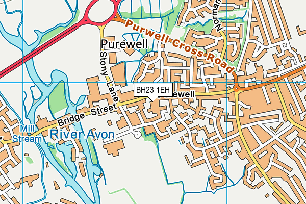 BH23 1EH map - OS VectorMap District (Ordnance Survey) BH23 1EH map - OS VectorMap District (Ordnance Survey)