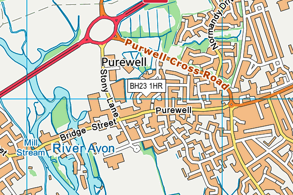 BH23 1HR map - OS VectorMap District (Ordnance Survey) BH23 1HR map - OS VectorMap District (Ordnance Survey)